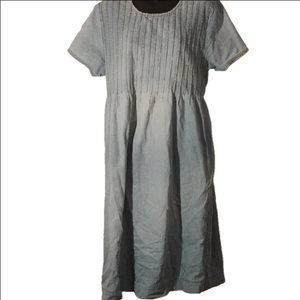 Light Blue Vintage Cottage Core Dress.Size 14 pt See Measurements.